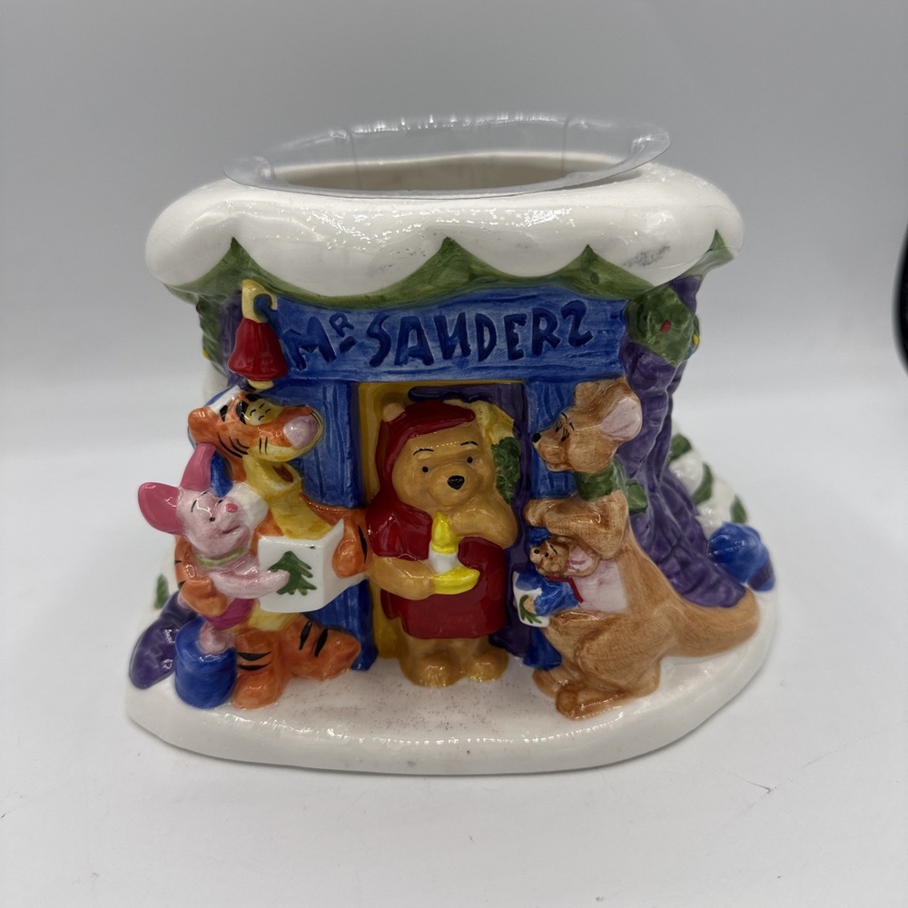 VTG Disney FTD Winnie the Pooh Cookie Jar Planter Table Decor XMAS Tigger Vase
